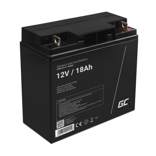 Batteri 12 V blysyre (VRLA) – Green Cell AGM09, 18 Ah
