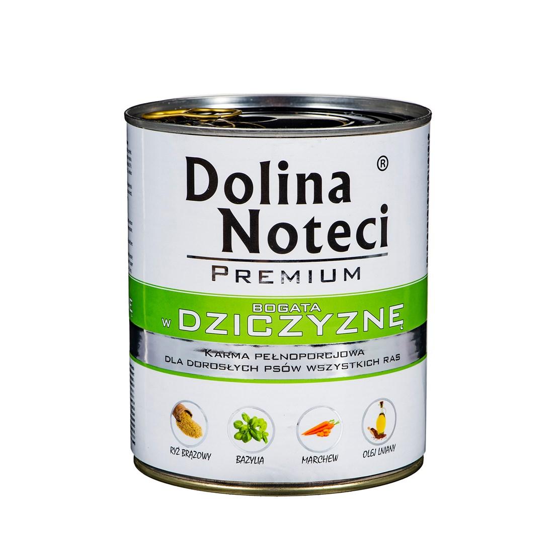 Hundefoder vådfoder Dolina Noteci Premium – rig på vildt, 800 g