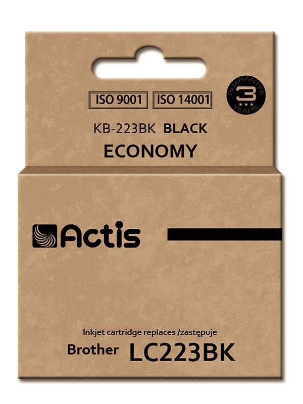 Blækpatron Actis KB-223BK – sort, erstatter Brother LC223BK, standard, 16 ml