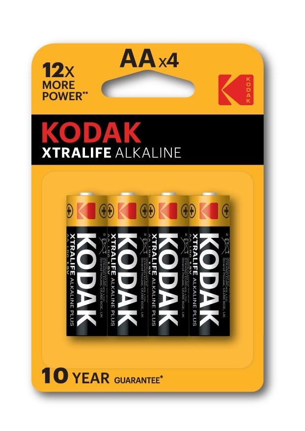 Batterier AA alkalisk Kodak XTRALIFE – 4 stk. billede