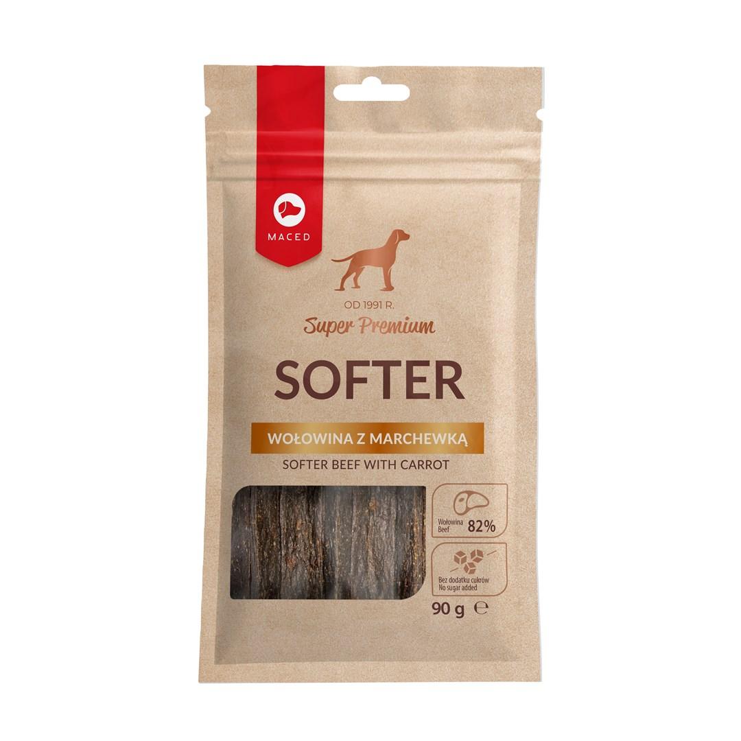 Hundegodbid – MACED Softer oksekød med gulerod, 100 g
