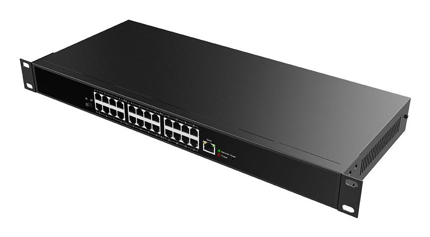Netværksswitch Fast Ethernet 10/100 - Fanvil PN24, unmanaged, sort billede