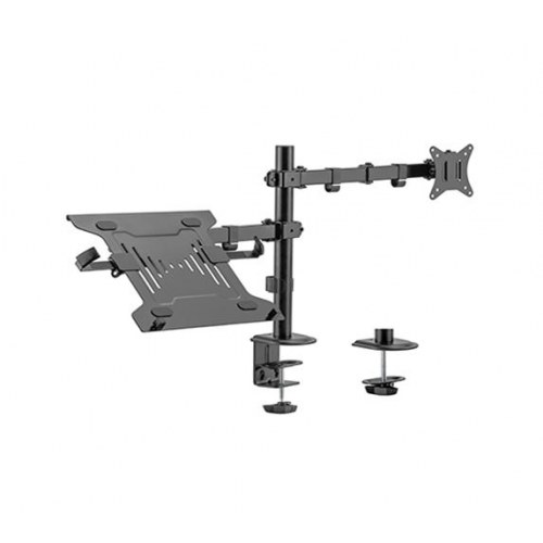 Skærmholder med bærbar bakke - Gembird MA-DA-03, 17-32”, op til 9 kg