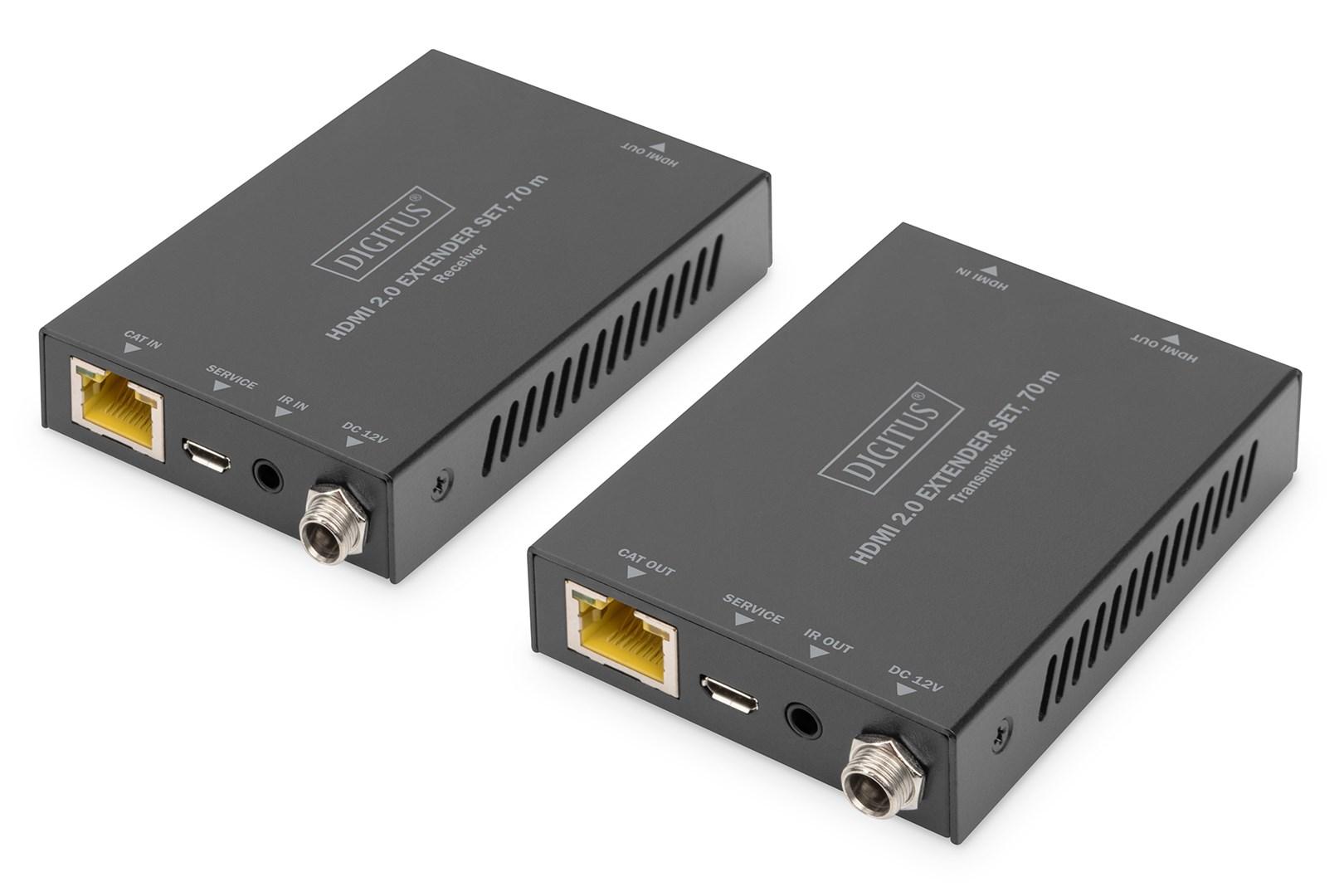 Digitus Ds-55506 Av Forlænger Av Sender & Modtager Sort