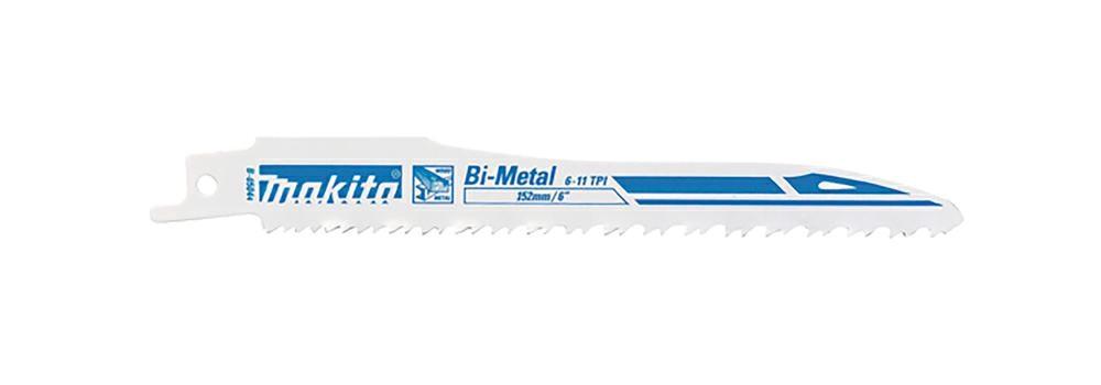 Bajonetsavklinge Makita bi‑metal 152 × 0,9 mm - træ, metal, PVC (hurtig) - 25 stk.
