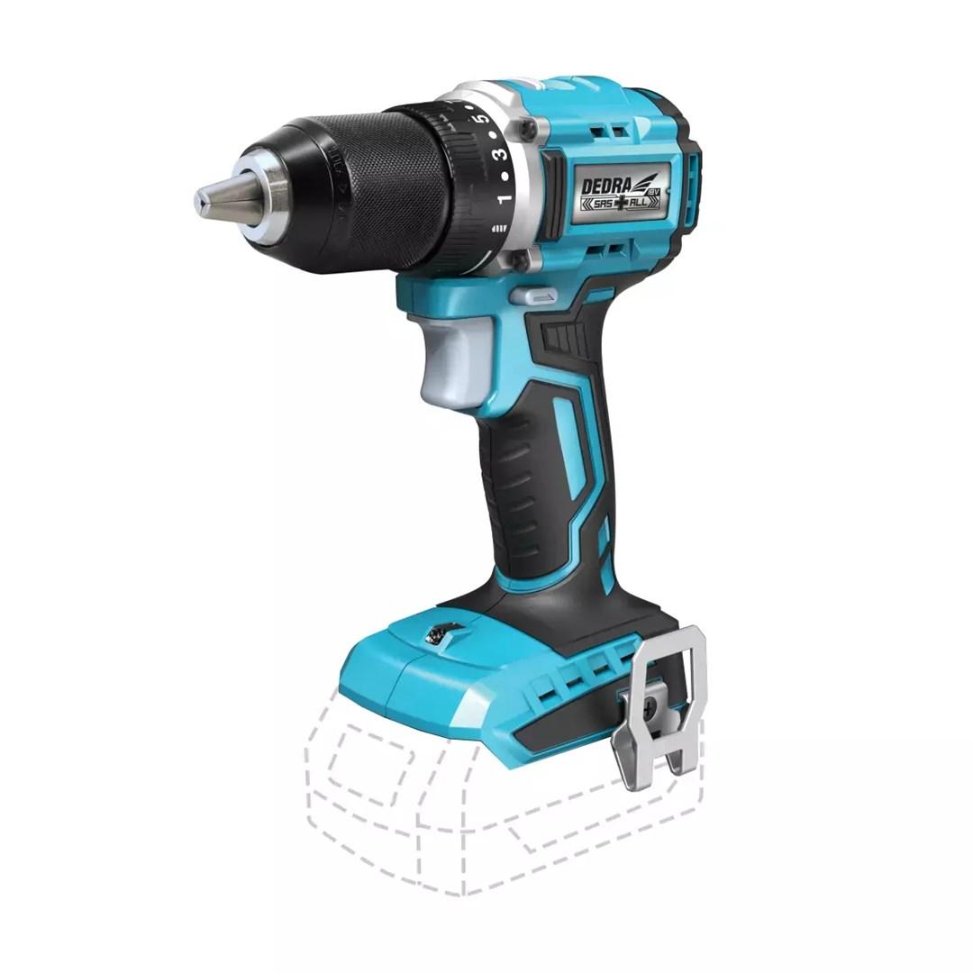 Skruemaskine/slagdriver DEDRA DED7143 (uden batteri)