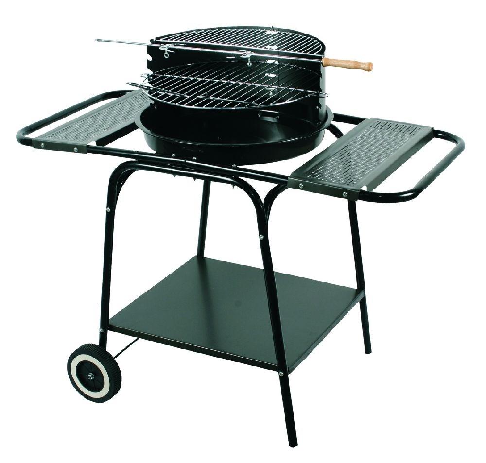 Kulgrill på hjul med to sidehylder - Master Grill MG906