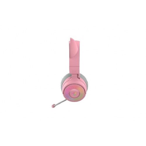 Gaming headset Razer Kraken Kitty V3 Pro – trådløs/ledning, pink (Quartz)