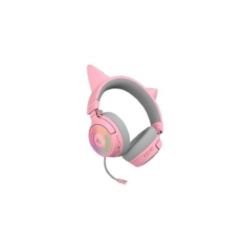 Gaming headset Razer Kraken Kitty V3 Pro – trådløs/ledning, pink (Quartz)