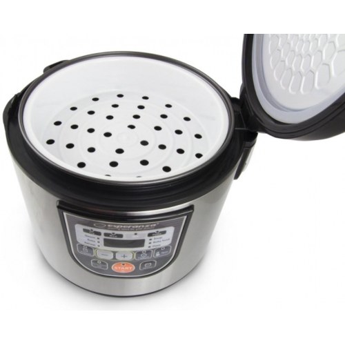 Multicooker 5 l – Esperanza EKG011, 860 W, sort/rustfrit stål