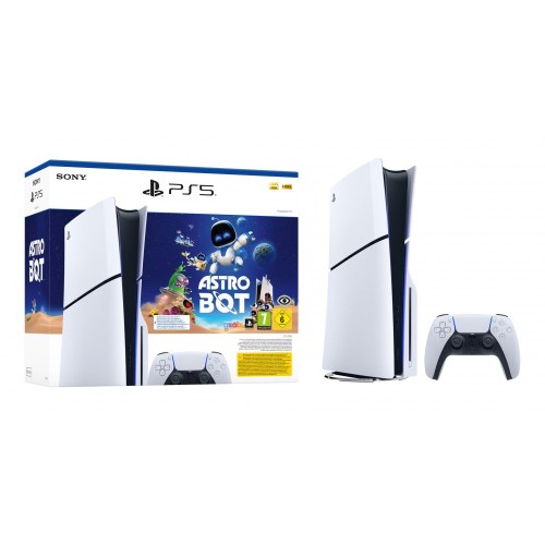 Spillekonsol PlayStation 5 Slim med disk – Astro Bot Bundle 1 TB (hvid)