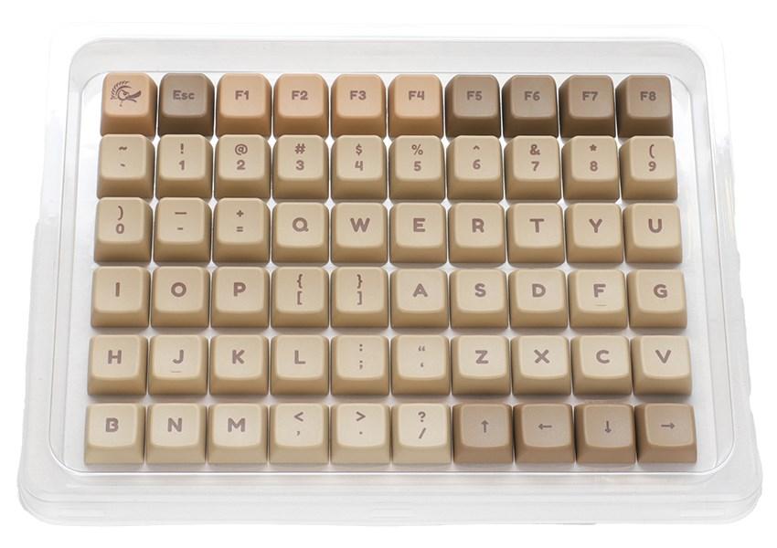 Tastaturcaps sæt - Ducky DCA132, PBT, elfenbensfarve