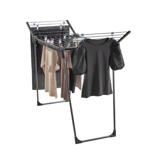 Tørrestativ LEIFHEIT Pegasus 150 Solid Black – fritstående, sammenklappeligt