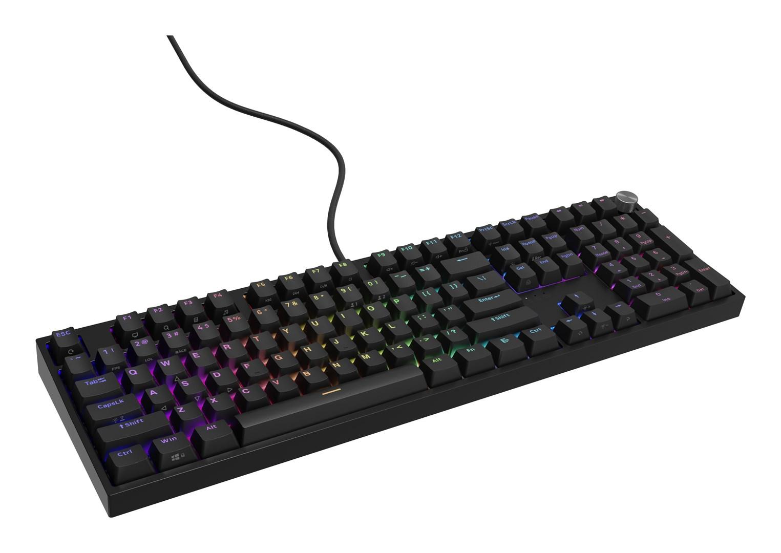 Gaming tastatur GENESIS THOR 404 - fuld størrelse, mekanisk, RGB, USB