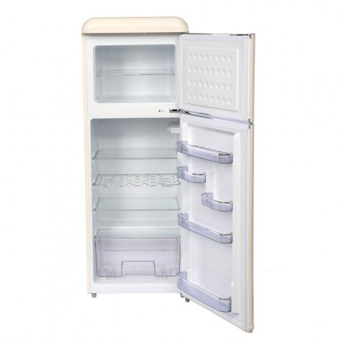 Køle-fryseskab retro Ravanson LKK-210RC, fritstående, creme