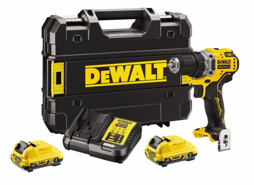 Skruemaskine Dewalt Dcd701d2 12v Xr 2x 2 0 Ah Tstak Sort/gul