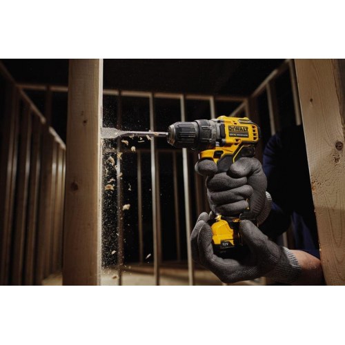 Skruemaskine DeWALT DCD701D2 12V XR - 2x 2,0 Ah, TSTAK (sort/gul)