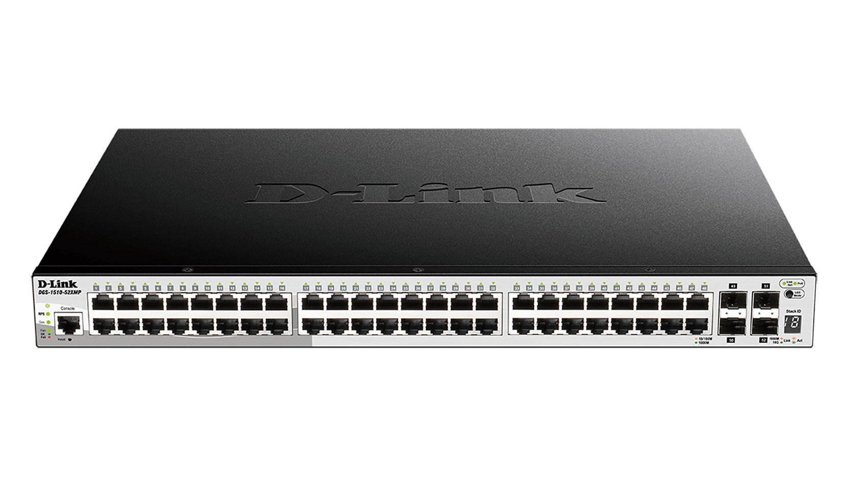 Netværksswitch D-Link DGS-1510-20 - Smart Managed, 16x Gigabit, 10G uplinks, stabelbar billede