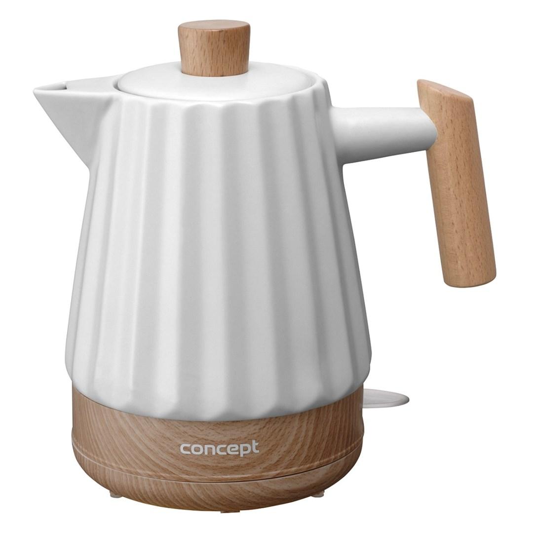 Elkedel keramisk 1,5 l – CONCEPT RK0090, hvid