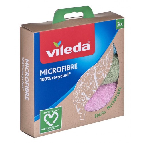 Mikrofiberklude Vileda 100% genanvendt - 3 stk.