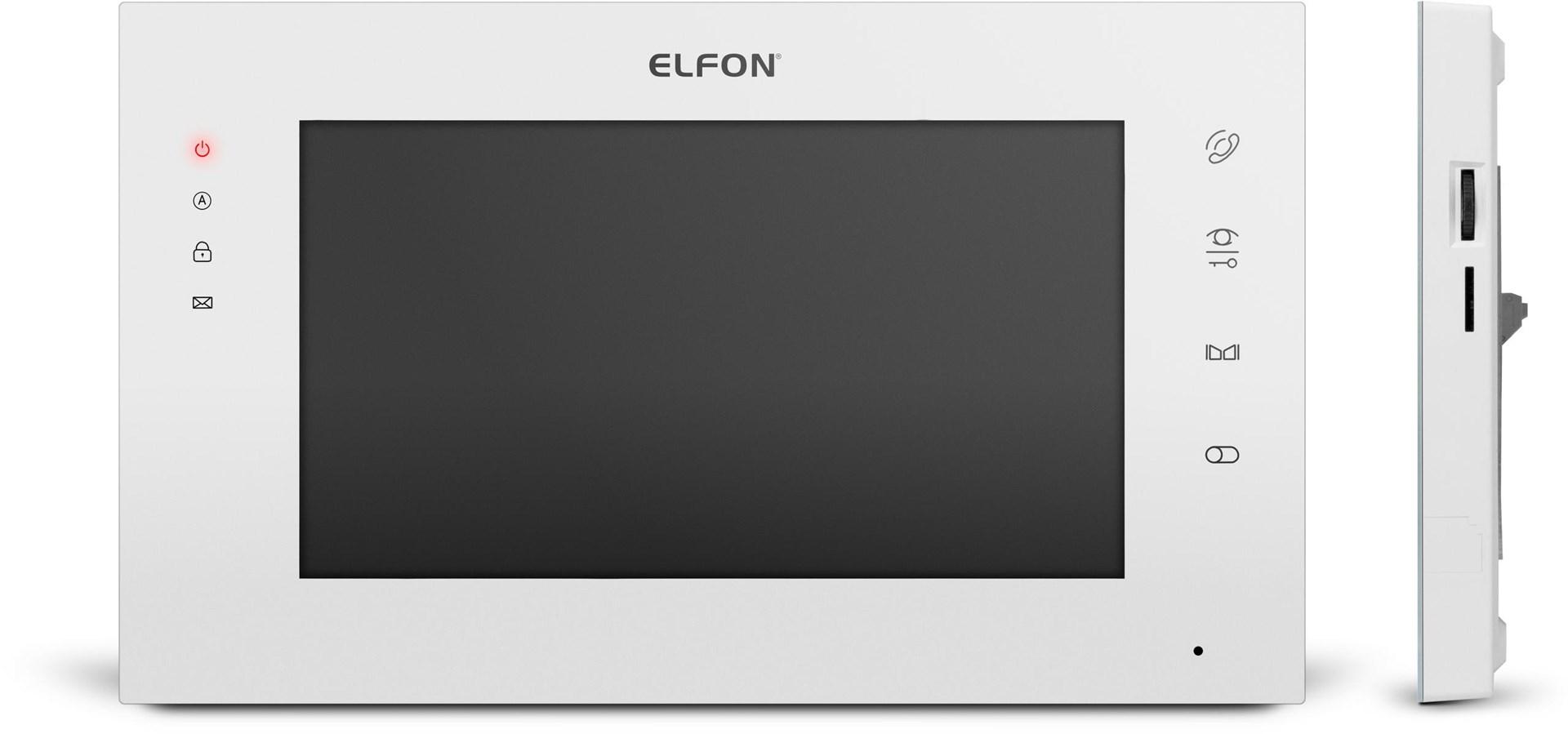 Skærm 7" Elfon OP-VM7F - hvid