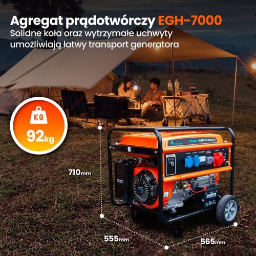 Generator strøm – Extralink EGH-7000 hybrid, 7 kW