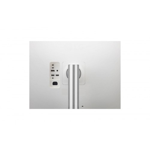 Skærm ultrabred 40" LG UltraWide 5K, buet, hvid