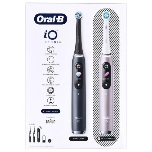 Elektrisk tandbørste Oral-B iO Series 9 Duo - Black Onyx & Rose Quartz