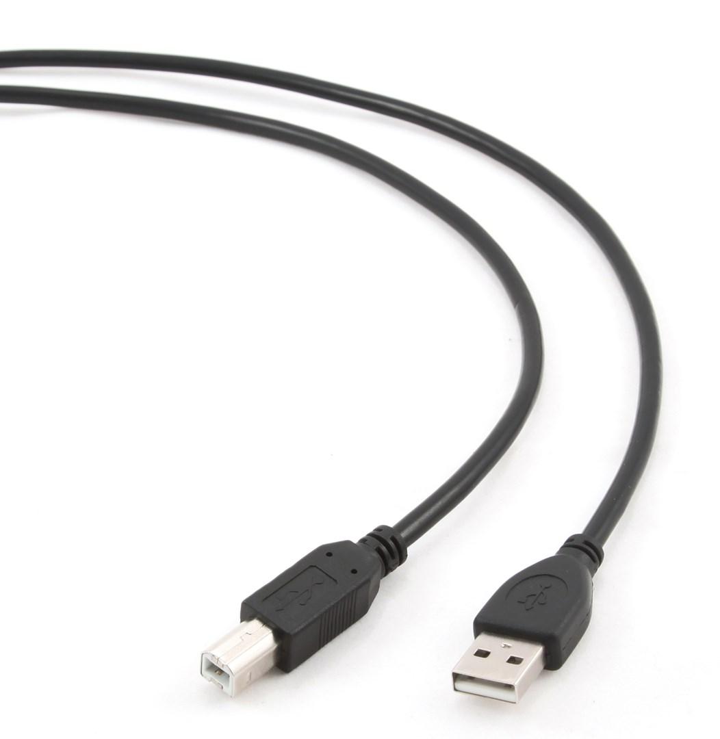 USB kabel A til B 1,82 m - Gembird, sort billede