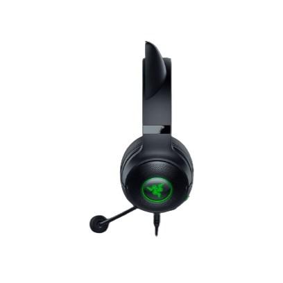 Gaming headset Razer Kraken Kitty V2 - kablet, USB, sort