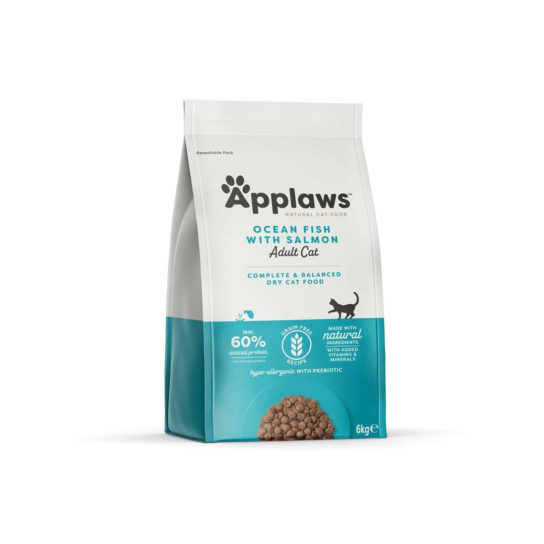 Tørfoder til kat – Applaws Adult, Ocean Fish with Salmon, 6 kg