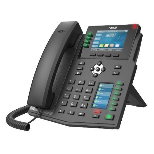 IP telefon Fanvil X5U – sort, 16 linjer, LCD, Wi‑Fi billede