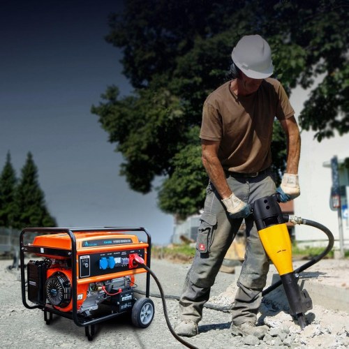 Generator benzin/gas Extralink EGH-5500 – hybrid 5,5 kW 3-faset