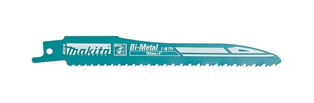 Bajonetsavklinge Makita Bi-Metal 152 × 0,9 mm - metal/PVC, 25 stk