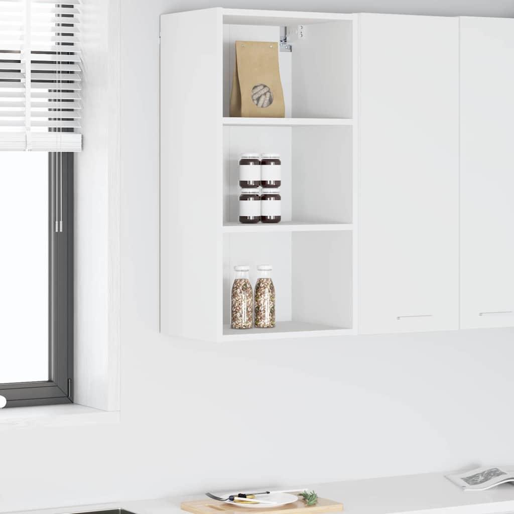 HÃ¦ngeskab med hylde Riga Hvid 40 x 29,5 x 80 cm Konstrueret trÃ¦