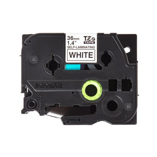 Labeltape Brother TZe-SL261 – sort på hvid, 36 mm, lamineret