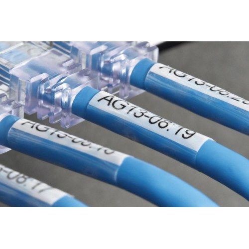 Labeltape Brother TZe-SL261 – sort på hvid, 36 mm, lamineret