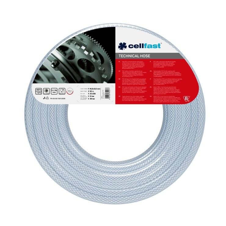 Cellfast Teknisk slange 14x3mm plantebeskyttelsesmidler/trykluft 50m - 20-206