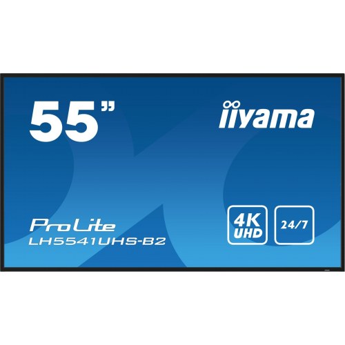 55" 4K digital skærm til signage - iiyama ProLite LH5541UHS-B2, 24/7