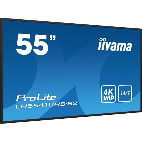 55" 4K digital skærm til signage - iiyama ProLite LH5541UHS-B2, 24/7