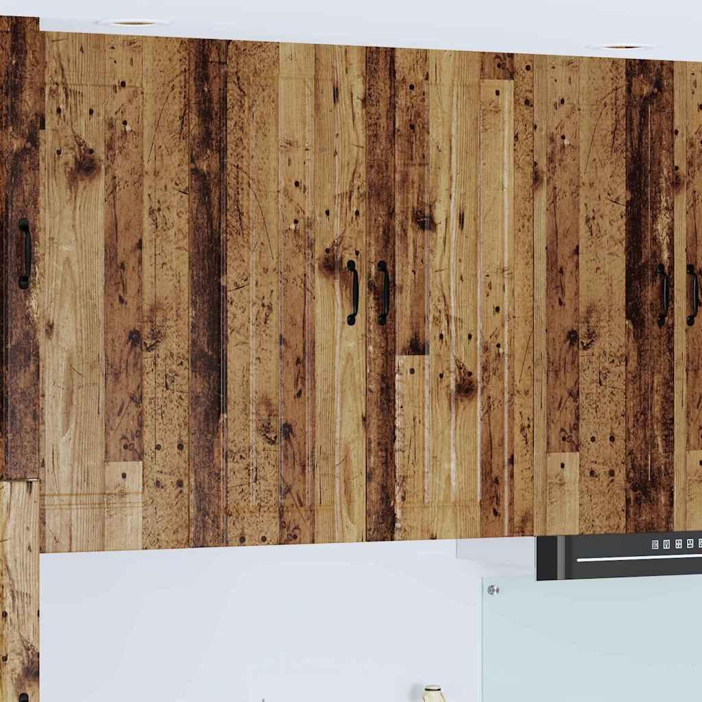 Vægskab til køkken Gammelt træ 80 x 31 x 100 cm Konstrueret træ