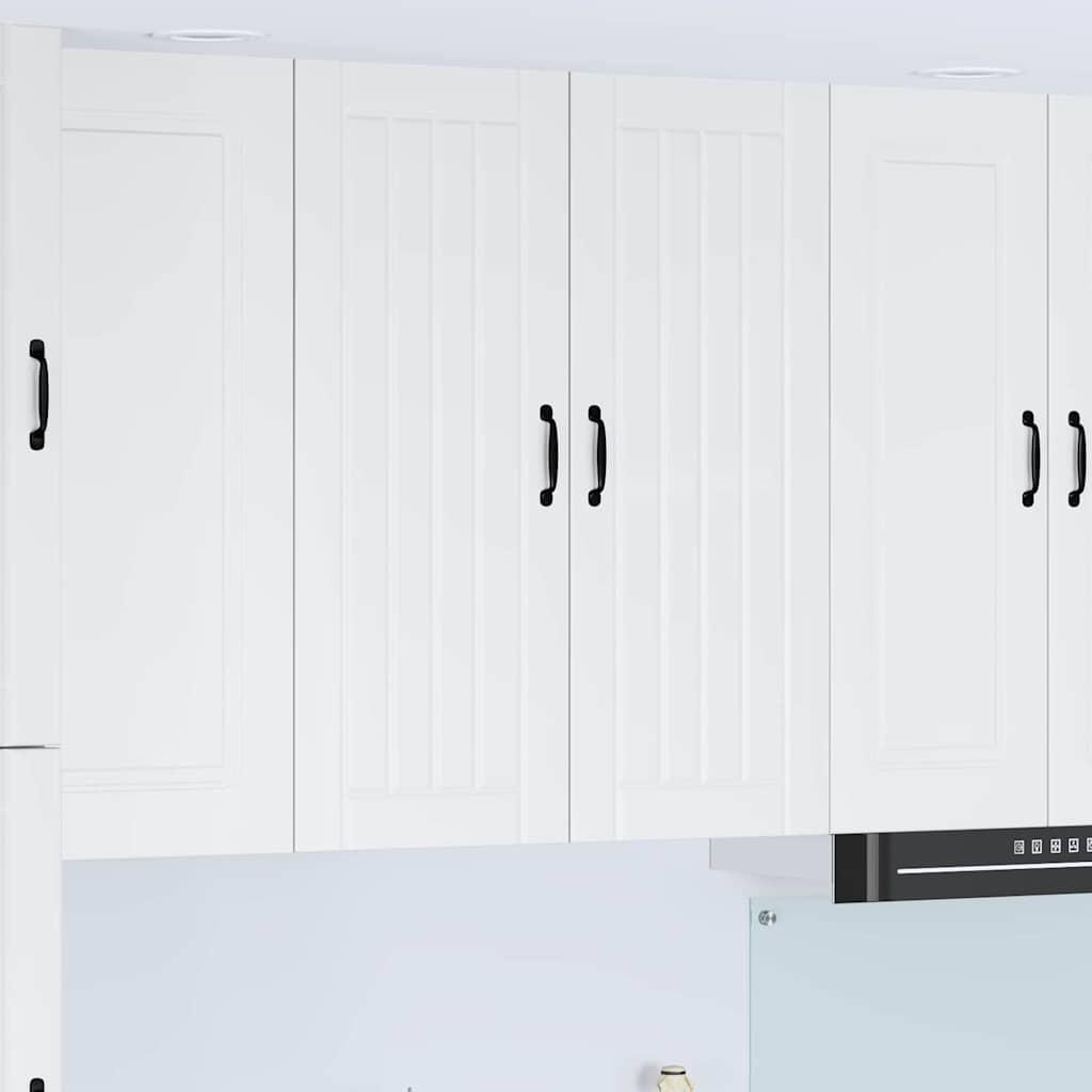 Vægskab til køkken med hylde Høj gloss hvid 80 x 31 x 100 cm