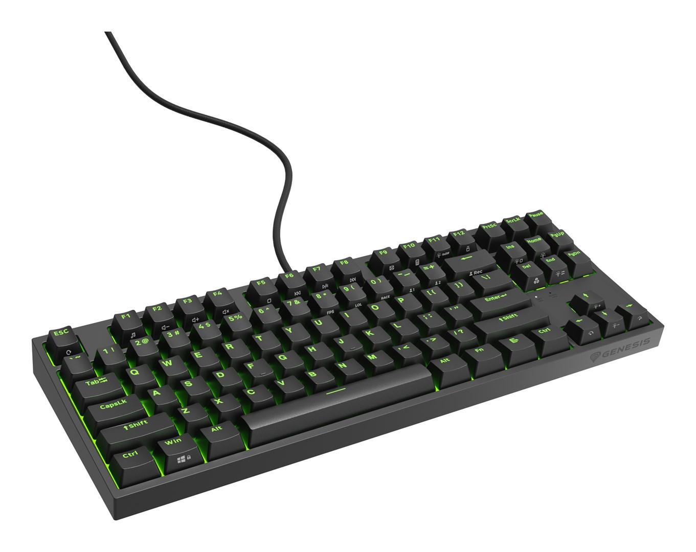 Gaming tastatur GENESIS Thor 404 TKL – mekanisk, RGB, hot-swap, USB