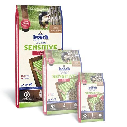 Hundefoder tørfodder Bosch Sensitive Lam & Ris - 15 kg billede