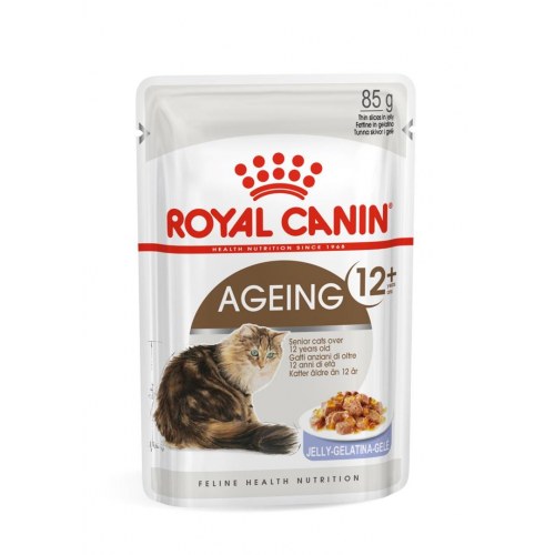 Vådfoder til kat – Royal Canin Ageing 12+ i gelé, 12 × 85 g