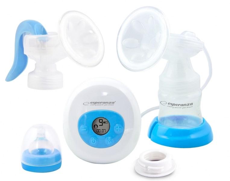 Brystpumpe elektronisk 150 ml - Esperanza ECM003B (blå) billede
