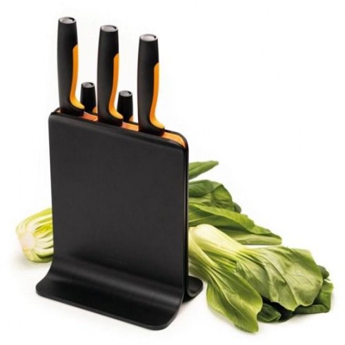 Knivblok med slidser - Fiskars Functional Form, 6 dele