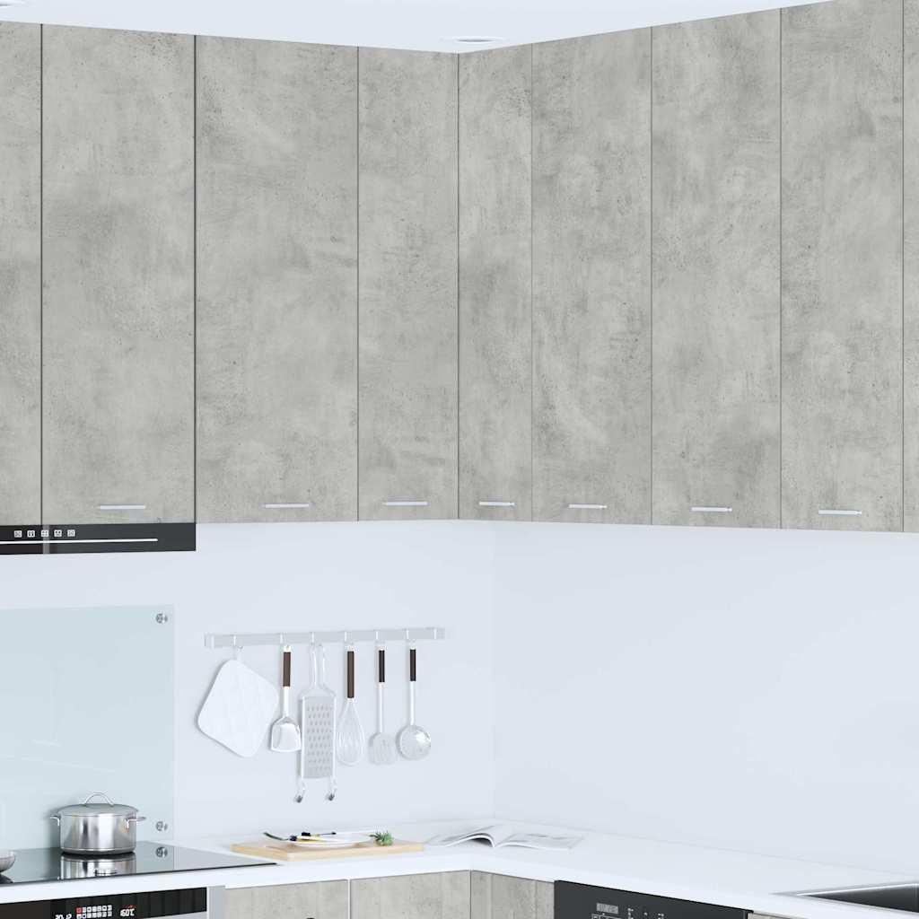 Hængeskab med hylde Riga Beton grå og hvid 57 x 57 x 100 cm