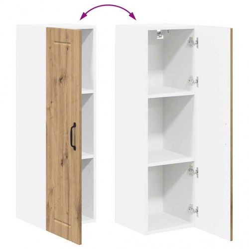 Vægskab til køkken med hylde Artisan Egetræ 30 x 31 x 100 cm