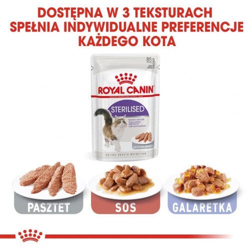 Vådfoder til kat – Royal Canin Sterilised i sauce 12×85 g